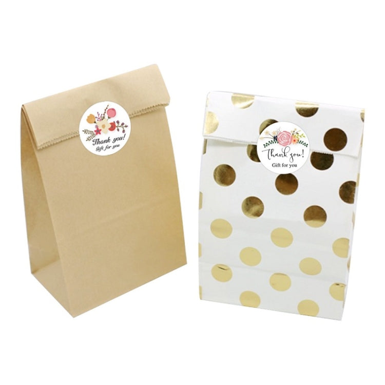 10 PCS ดอกไม้ตกแต่งด้วยมือ ขอบคุณ สติ๊กเกอร์ปิดผนึก สติ๊กเกอร์ตกแต่งซองจดหมายของขวัญ, K-103 Stickers