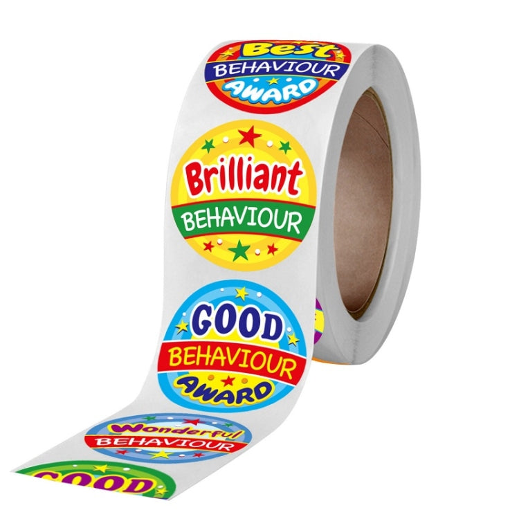 10 PCS School Children Colour Round Award Stickers Gift Envelope Packaging Thank You Stickers, A-122 Stickers