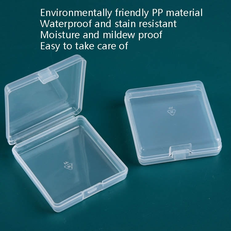 20 ชิ้นพร้อมฝาปิดกล่องพลาสติก PP ใสกล่องเก็บเครื่องประดับ, 20 PCS