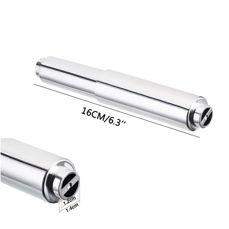 4 PCS Plastic Electroplating Tissue Box Retractable Shaft Core Toilet Tissue Spring Retractable Roll Paper Shaft, สไตล์:, Chrome Stretch, Nickel Wire Drawing, Black