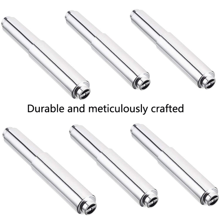 4 PCS Plastic Electroplating Tissue Box Retractable Shaft Core Toilet Tissue Spring Retractable Roll Paper Shaft, สไตล์:, Chrome Stretch, Nickel Wire Drawing, Black