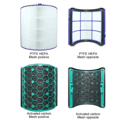 อุปกรณ์เสริมตัวกรองเครื่องฟอกอากาศสำหรับ Dyson TP04 / DP04 / HP04，ข้อมูลจำเพาะ:, 1 set Filter + 1 Set Activated Carbon, 1 Set Filter, 1 Set Activated Carbon