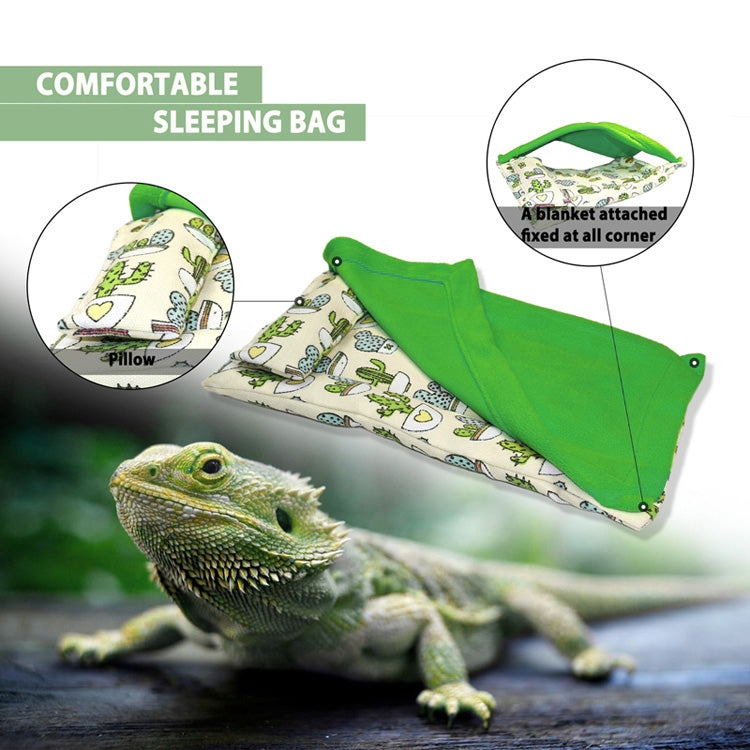 ถุงนอนสัตว์เลื้อยคลาน Gecko Lizard พร้อมหมอนหนูแฮมสเตอร์ถุงนอนสัตว์เลี้ยง