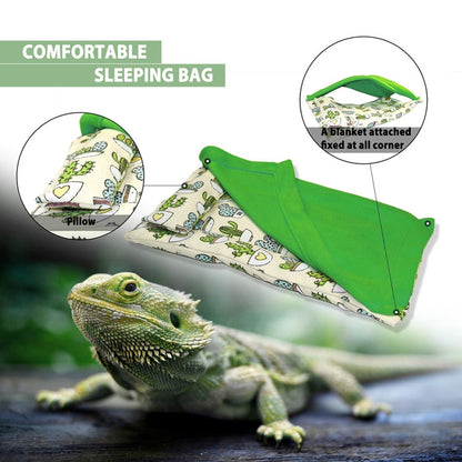 ถุงนอนสัตว์เลื้อยคลาน Gecko Lizard พร้อมหมอนหนูแฮมสเตอร์ถุงนอนสัตว์เลี้ยง