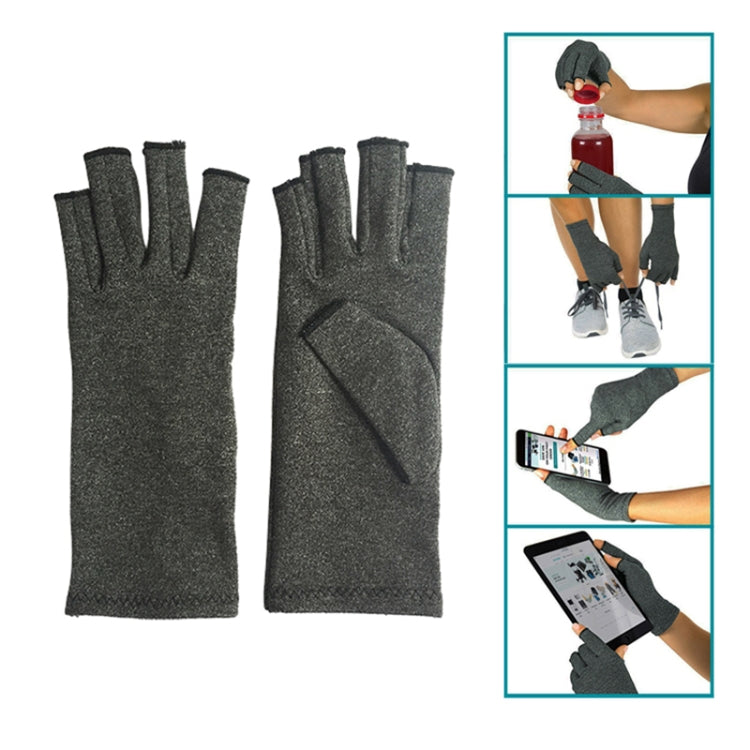 Half Finger ถุงมือขี่จักรยานโรคข้ออักเสบความดันสุขภาพถุงมือยืดหยุ่นสูง Breathable Anti-edema ฟื้นฟูขี่ Glov, L, M, S