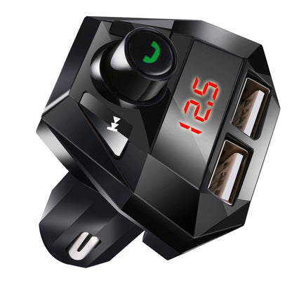 G18 เครื่องเล่น MP3 แฮนด์ฟรีบลูทูธในรถยนต์แบบ Dual USB บลูทูธชาร์จเครื่องส่งสัญญาณ FM ตัวรับสัญญาณบลูทูธ, G18
