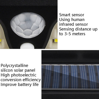 TG-TY074 Solar Human Body Induction Garden Wall Lamp Outdoor Corridor Light, ข้อมูลจำเพาะ:, 118 SMD, 117 COB