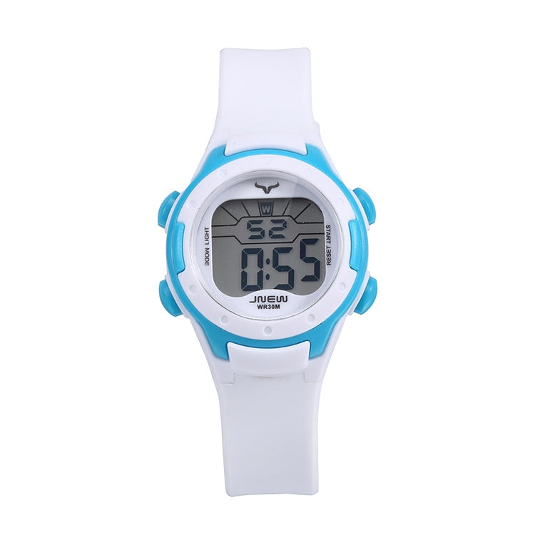 JNEW Children Multi-Function Backlight Waterproof Sports Electronic Watch, Black, White, Yellow, Rose Red, Fluorescent Green