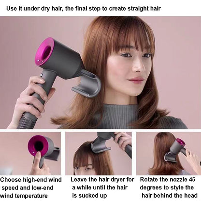 อุปกรณ์เสริมหัวฉีดต่อต้านการยกเครื่องเป่าผมสำหรับ Dyson HD01/02/03/04/08, Anti-Lifting Gray