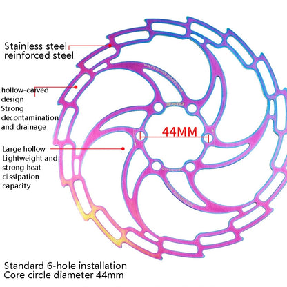 IIIPRO Bike Disc Mountain Bike Hollow Disc Dish Six Nail Brake Pad, สไตล์:, 160mm, 180mm, 203mm