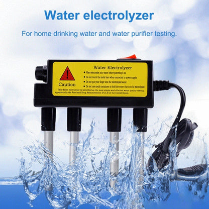 2 ชิ้นในครัวเรือน Electrolyzer ทดสอบอิเล็กโทรไลซิสเครื่องมือน้ำเครื่องวัดระดับความบริสุทธิ์ของน้ำ PH เครื่องมือทดสอบเครื่องทดสอบคุณภาพน้ำ