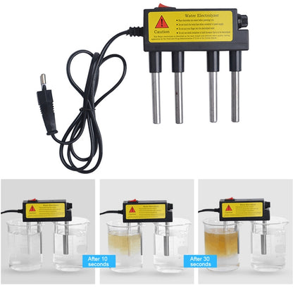 2 ชิ้นในครัวเรือน Electrolyzer ทดสอบอิเล็กโทรไลซิสเครื่องมือน้ำเครื่องวัดระดับความบริสุทธิ์ของน้ำ PH เครื่องมือทดสอบเครื่องทดสอบคุณภาพน้ำ
