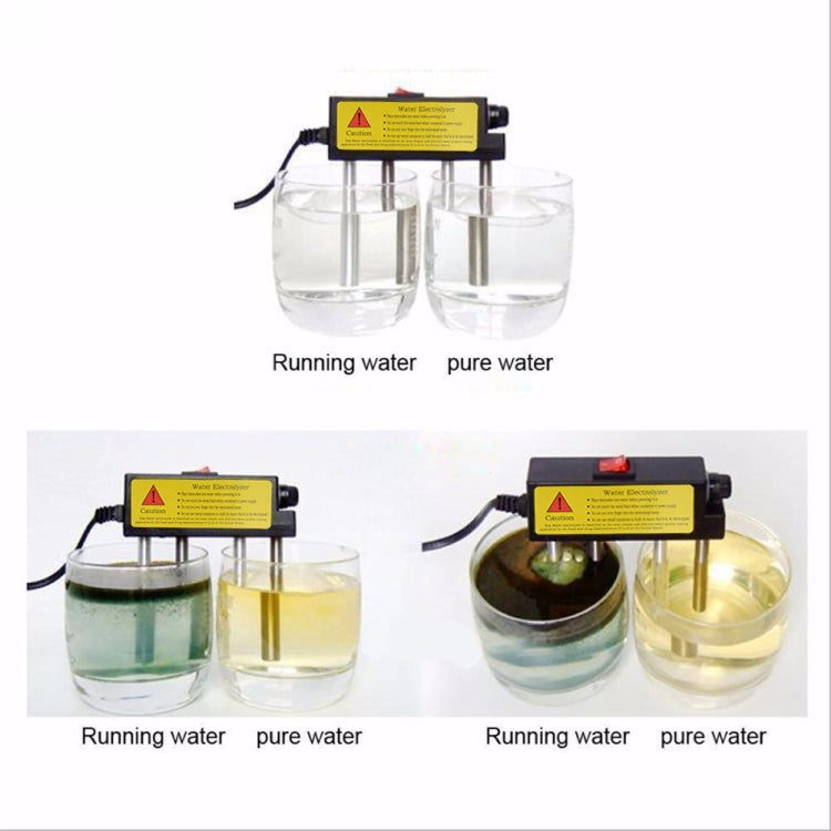 2 ชิ้นในครัวเรือน Electrolyzer ทดสอบอิเล็กโทรไลซิสเครื่องมือน้ำเครื่องวัดระดับความบริสุทธิ์ของน้ำ PH เครื่องมือทดสอบเครื่องทดสอบคุณภาพน้ำ