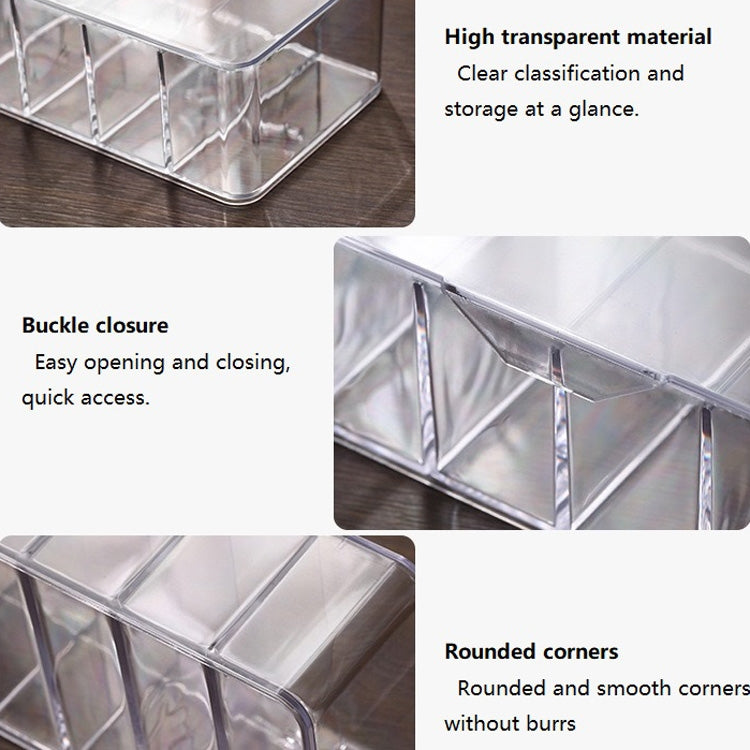 2 PCS Dust Storage Line Box Hub Finishing Box Desktop Data Cable Storage Box, ข้อมูลจำเพาะ:, 8 Grid Basic, 8 Grid Increase, 8 Grid Increase With Cover