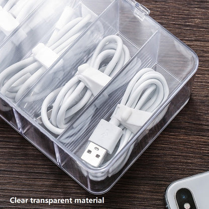 2 PCS Dust Storage Line Box Hub Finishing Box Desktop Data Cable Storage Box, ข้อมูลจำเพาะ:, 8 Grid Basic, 8 Grid Increase, 8 Grid Increase With Cover