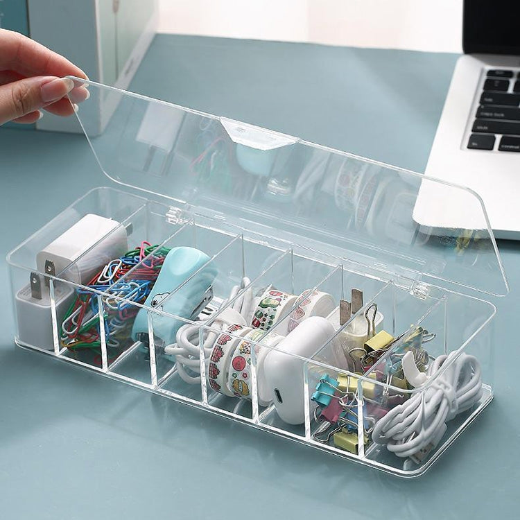 2 PCS Dust Storage Line Box Hub Finishing Box Desktop Data Cable Storage Box, ข้อมูลจำเพาะ:, 8 Grid Basic, 8 Grid Increase, 8 Grid Increase With Cover