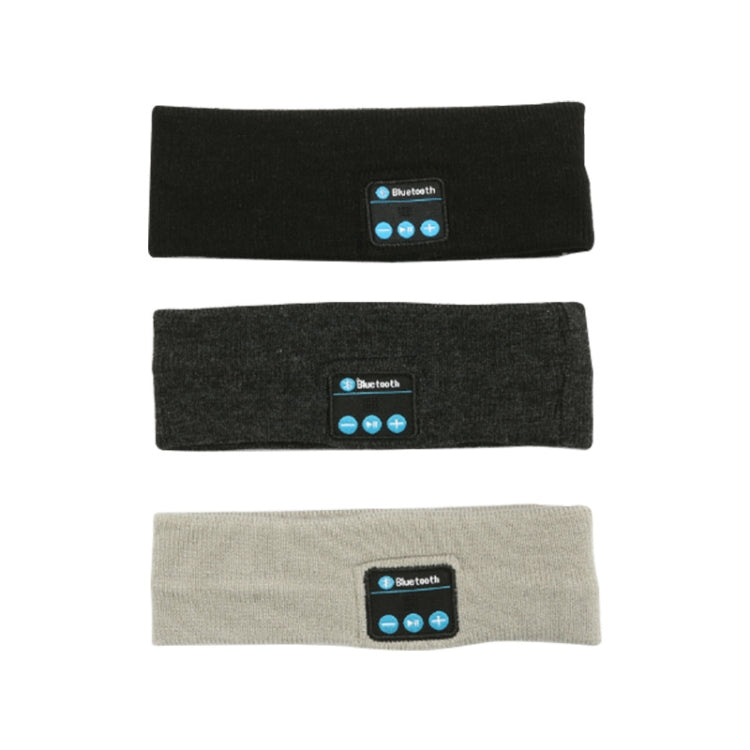 ชุดหูฟัง Bluetooth Sports Headband วิ่งกลางแจ้ง โยคะ ผ้าคลุมศีรษะซับเหงื่อ, Black, Gray, Dark Gray