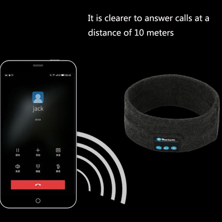 ชุดหูฟัง Bluetooth Sports Headband วิ่งกลางแจ้ง โยคะ ผ้าคลุมศีรษะซับเหงื่อ, Black, Gray, Dark Gray