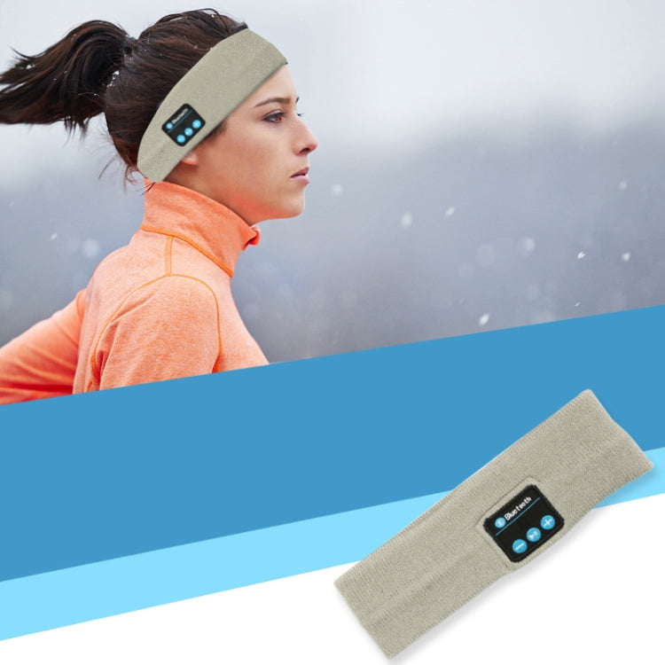 ชุดหูฟัง Bluetooth Sports Headband วิ่งกลางแจ้ง โยคะ ผ้าคลุมศีรษะซับเหงื่อ, Black, Gray, Dark Gray