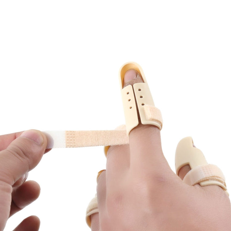 4 PCS Finger Splint Brace อุปกรณ์พยุงนิ้วแบบปรับได้สำหรับนิ้วมือข้ออักเสบร่วมนิ้วบาดเจ็บ, No. 0: 38-42mm, No. 1: 42-48mm, No. 2: 48-52mm, No. 3: 52-55mm, No. 4: 55-60mm, No. 5: 60-65mm