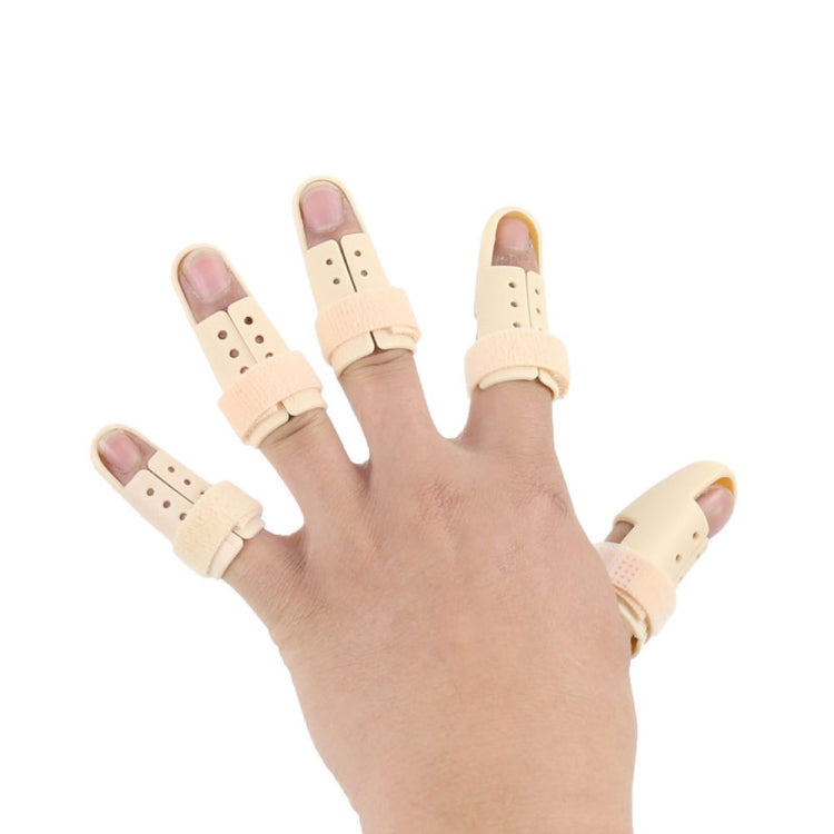 4 PCS Finger Splint Brace อุปกรณ์พยุงนิ้วแบบปรับได้สำหรับนิ้วมือข้ออักเสบร่วมนิ้วบาดเจ็บ, No. 0: 38-42mm, No. 1: 42-48mm, No. 2: 48-52mm, No. 3: 52-55mm, No. 4: 55-60mm, No. 5: 60-65mm