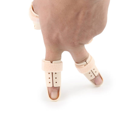 4 PCS Finger Splint Brace อุปกรณ์พยุงนิ้วแบบปรับได้สำหรับนิ้วมือข้ออักเสบร่วมนิ้วบาดเจ็บ, No. 0: 38-42mm, No. 1: 42-48mm, No. 2: 48-52mm, No. 3: 52-55mm, No. 4: 55-60mm, No. 5: 60-65mm