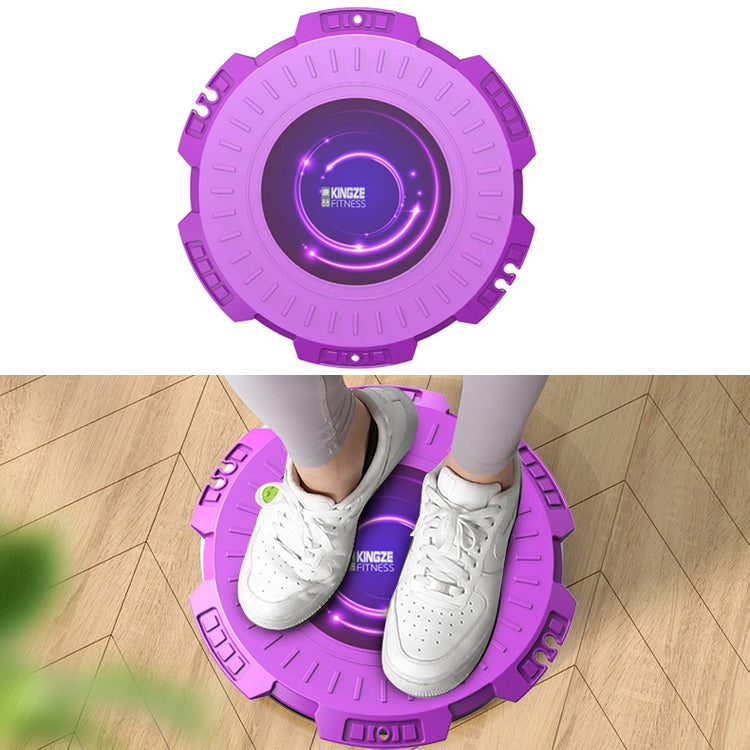 KINGZE Home Waist Twist Board อุปกรณ์ออกกำลังกาย Sports Abdomen Revolving Twisting Machine, Purple, Fresh Green, Purple + Pull Rope, Fresh Green + Pull Rope