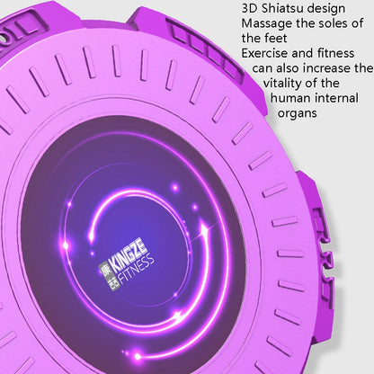 KINGZE Home Waist Twist Board อุปกรณ์ออกกำลังกาย Sports Abdomen Revolving Twisting Machine, Purple, Fresh Green, Purple + Pull Rope, Fresh Green + Pull Rope