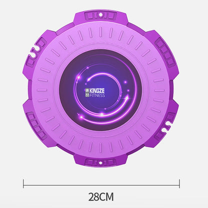 KINGZE Home Waist Twist Board อุปกรณ์ออกกำลังกาย Sports Abdomen Revolving Twisting Machine, Purple, Fresh Green, Purple + Pull Rope, Fresh Green + Pull Rope