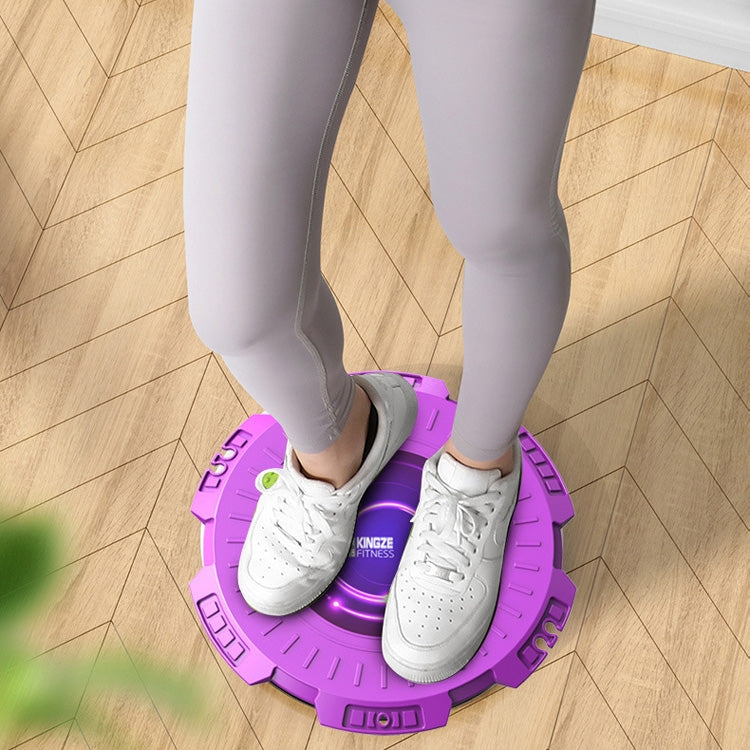 KINGZE Home Waist Twist Board อุปกรณ์ออกกำลังกาย Sports Abdomen Revolving Twisting Machine, Purple, Fresh Green, Purple + Pull Rope, Fresh Green + Pull Rope