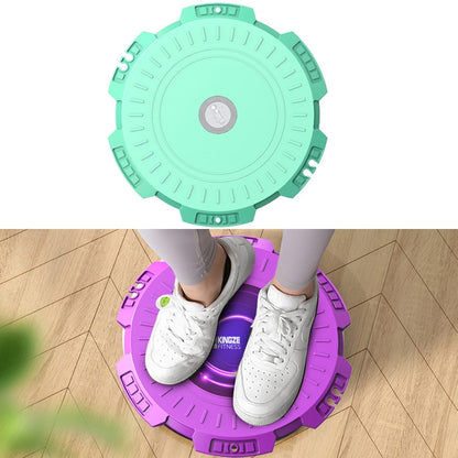 KINGZE Home Waist Twist Board อุปกรณ์ออกกำลังกาย Sports Abdomen Revolving Twisting Machine, Purple, Fresh Green, Purple + Pull Rope, Fresh Green + Pull Rope
