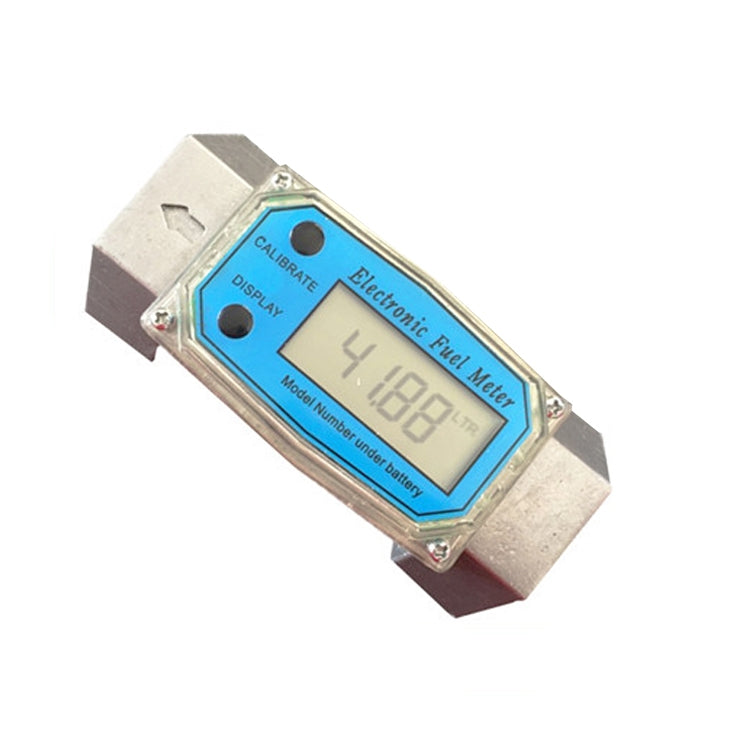 BD-H01 เครื่องวัดอัตราการไหลของกังหันแสดงผลแบบอิเล็กทรอนิกส์ เครื่องวัดปริมาณน้ำมันดีเซล น้ำมันก๊าด เมทานอล ยูเรีย นับจำนวนเครื่องวัดการไหล, 1 Inch, 1.5 Inch