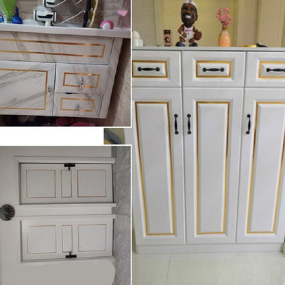 2 ชิ้นตกแต่งบ้านเพดานติดด้วยตนเองความงามไซด์ไลน์กระเบื้องความงามตะเข็บสติกเกอร์, 5cmx10m