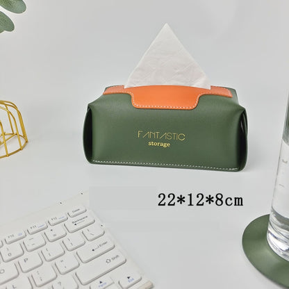 SJM0041 Car PU Paper Tissue Box Hotel Napkin Paper Box Toilet Paper Box