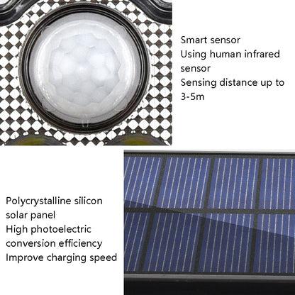 TG-TY075 Solar 3-Head Rotatable Wall Light Body Sensation Outdoor Waterproof Garden Light, สไตล์:, 138 LED Splitable, 108 LED Splitable, 171 COB Splitable, 122 LED Splitable