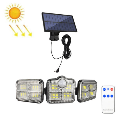 TG-TY075 Solar 3-Head Rotatable Wall Light Body Sensation Outdoor Waterproof Garden Light, สไตล์:, 138 LED Splitable, 108 LED Splitable, 171 COB Splitable, 122 LED Splitable