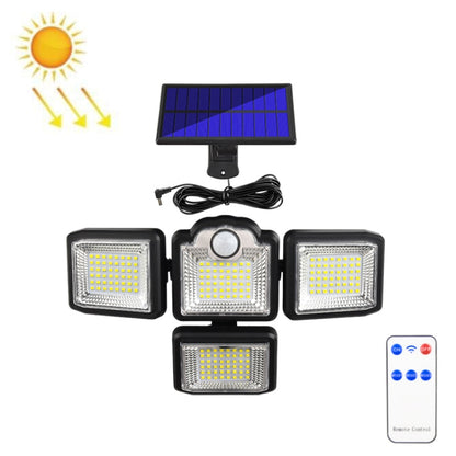 TG-TY085 โคมไฟติดผนังพลังงานแสงอาทิตย์แบบหมุนได้ 4 หัวพร้อมรีโมทคอนโทรล Body Sensing โคมไฟสวนกันน้ำกลางแจ้ง, สไตล์:, 192 LED Integrated, 198 LED Integrated, 192 COB Integrated, 198 COB Integrated, 192 LED Separated, 198 LED Separated, 192 COB Separated...