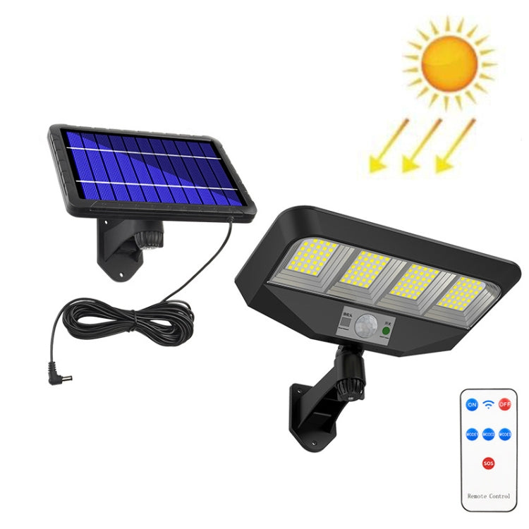 TG-TY081 LED Solar Wall Light Body Sensation โคมไฟสนามกันน้ำกลางแจ้งพร้อมรีโมทคอนโทรลสไตล์:, 138 LED Integrated, 160 LED Integrated, 138 COB Integrated, 160 COB Integrated, 138 LED Splitable, 160 LED Splitable, 138 COB Splitable, 160 COB Splitable