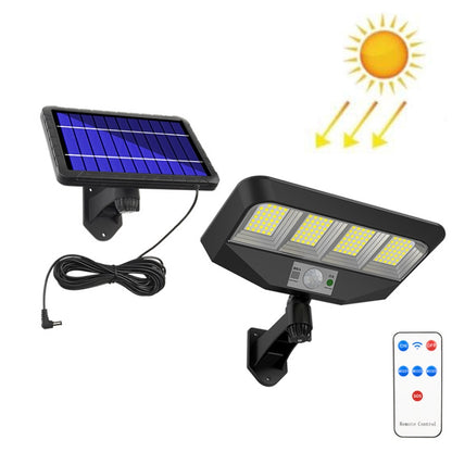 TG-TY081 LED Solar Wall Light Body Sensation โคมไฟสนามกันน้ำกลางแจ้งพร้อมรีโมทคอนโทรลสไตล์:, 138 LED Integrated, 160 LED Integrated, 138 COB Integrated, 160 COB Integrated, 138 LED Splitable, 160 LED Splitable, 138 COB Splitable, 160 COB Splitable
