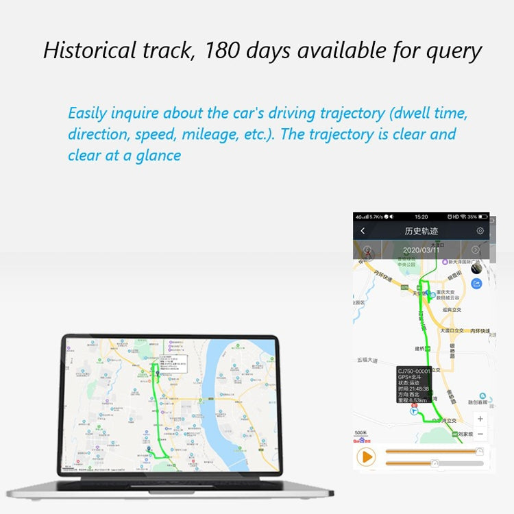 CJ750 รถ OBD อินเทอร์เฟซ GPS Locator Beidou Double-Mode Tracker อุปกรณ์ป้องกันการโจรกรรมขนาดเล็ก, CJ750