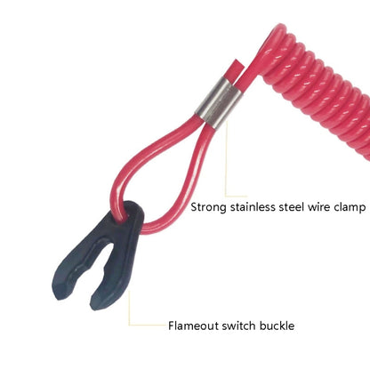 2 PCS Universal Ship Out-of-Fire Switch Safety Rope Boot Machine Motorboat Emergency External Switch Rope, Out-Of-Fire Switch Safety Rope