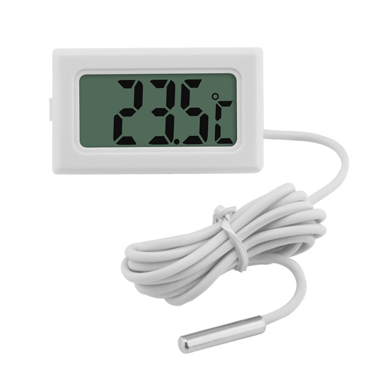 2 PCS Fish Tank Digital Thermometer Waterproof Probe เครื่องวัดอุณหภูมิแบบอิเล็กทรอนิกส์, ความยาวสาย:, 1m (Black), 1m (White), 2m (Black), 2m (White), 5m (Black)
