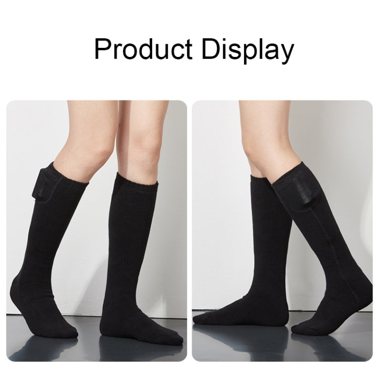 Y201 Winter Warm Tube ถุงเท้าผ้าฝ้ายอุ่นกลางแจ้งถุงเท้าสกีอุ่น, without Battery Box, with Battery Box