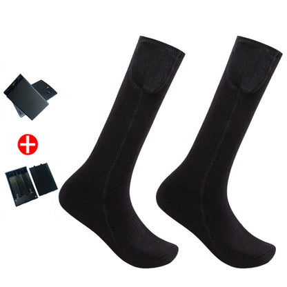 Y201 Winter Warm Tube ถุงเท้าผ้าฝ้ายอุ่นกลางแจ้งถุงเท้าสกีอุ่น, without Battery Box, with Battery Box