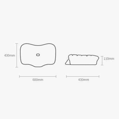 P10 Memory Foam Slow Rebound Pillow Neck Protector หมอนเมมโมรี่โฟม, 60 x 43 x 11cm