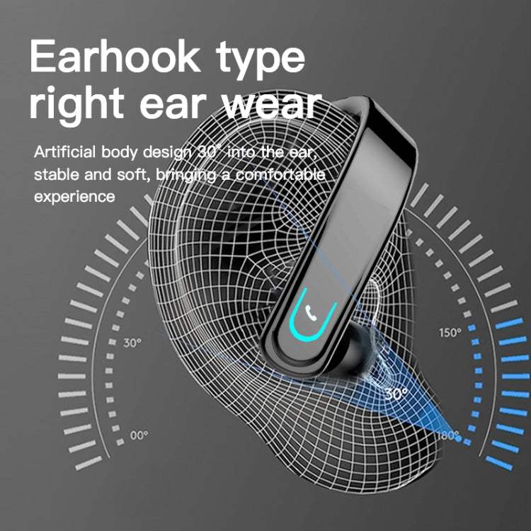 YX18 Bluetooth 5.1 Earhook Business Sport หูฟังหูเดียว