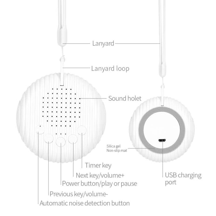เสียงดนตรีกล่อมเด็ก White Noise Sleep Instrument Baby Crying Automatic Detection Sleep Instrument, Q3