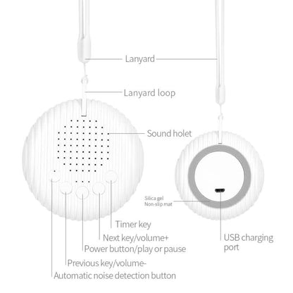 เสียงดนตรีกล่อมเด็ก White Noise Sleep Instrument Baby Crying Automatic Detection Sleep Instrument, Q3