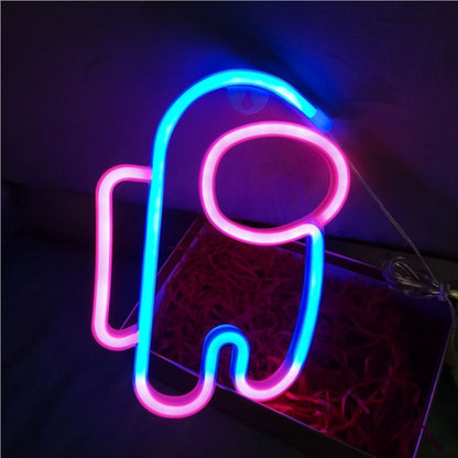 LED Spaceman Neon Modeling Light ไฟตกแต่งห้อง