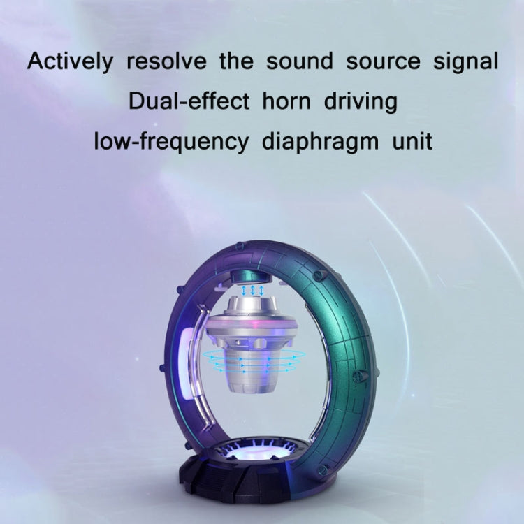 Magnetic Levitation Bluetooth Speaker Space งานฝีมือยานอวกาศ, US Plug